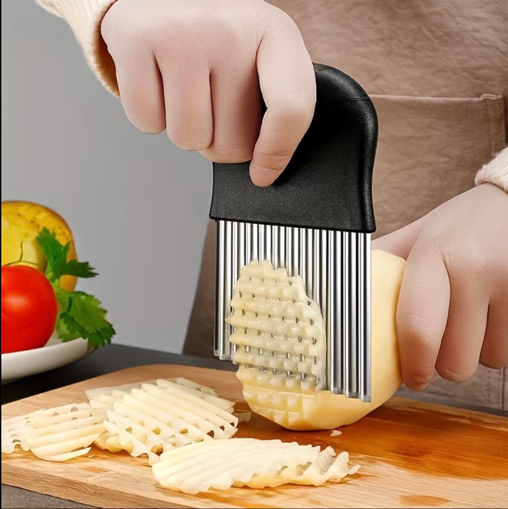 Stainless Steel Corrugated Potato Slicer