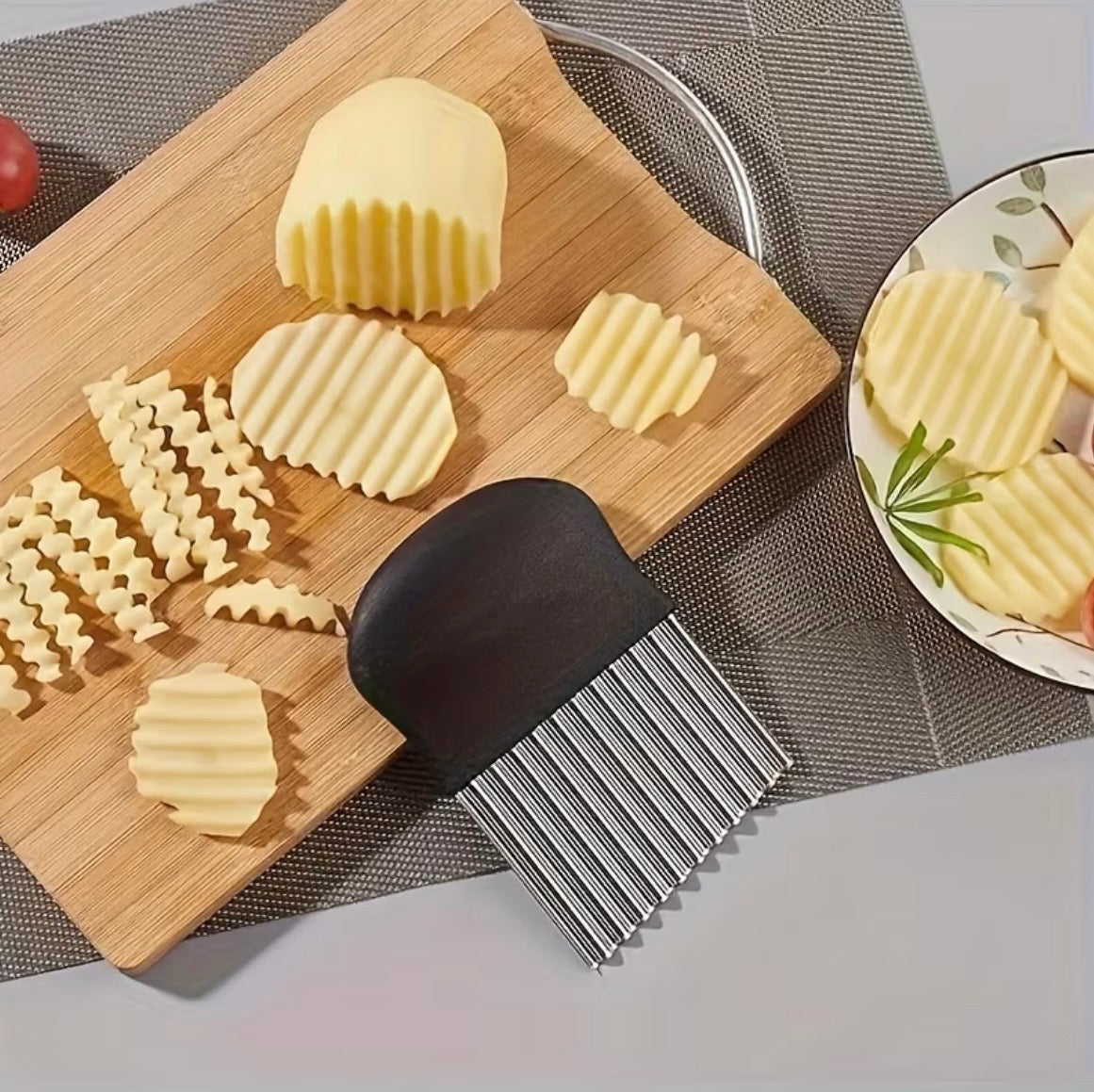 Stainless Steel Corrugated Potato Slicer