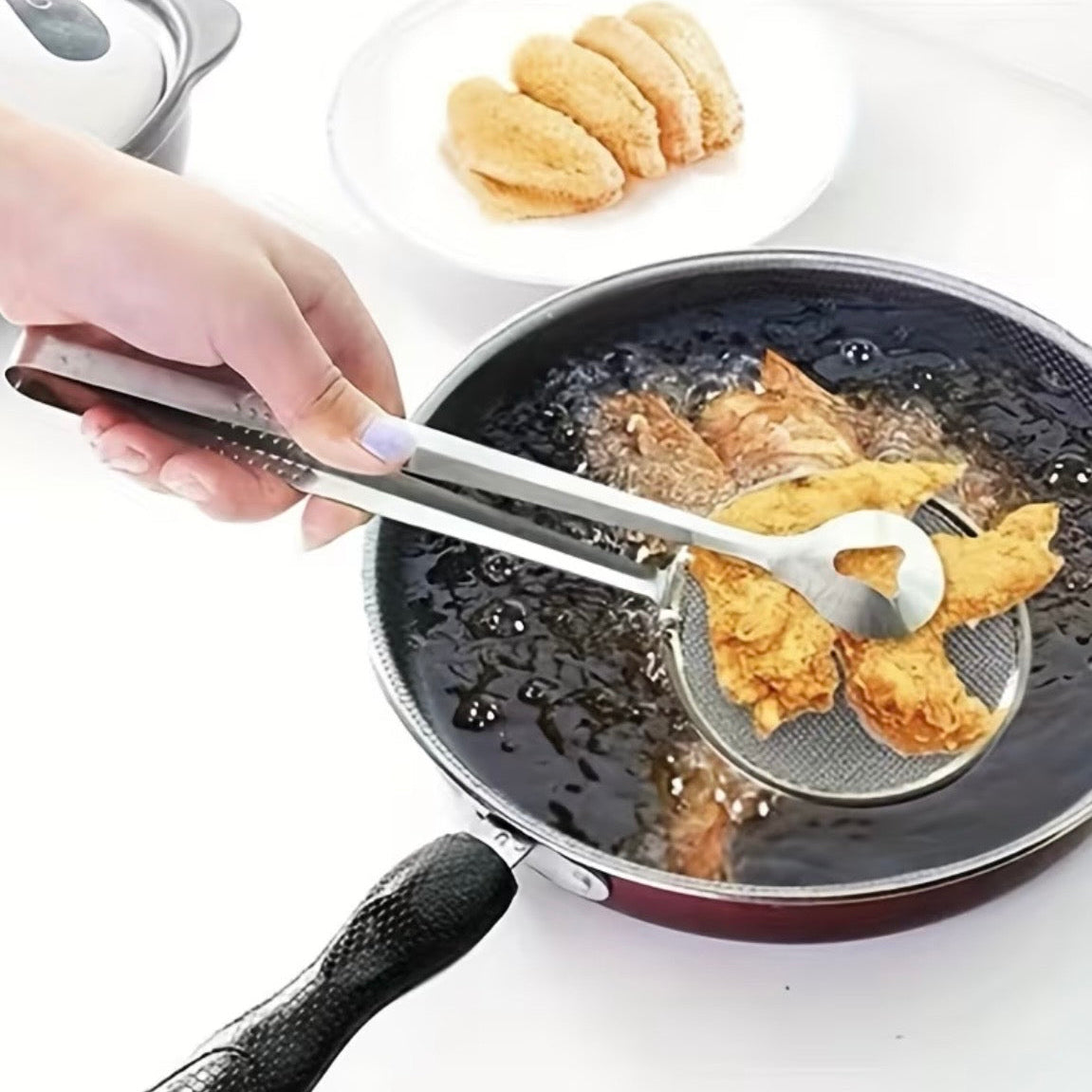 Stainless Steel Frying Oil Filter Clamp