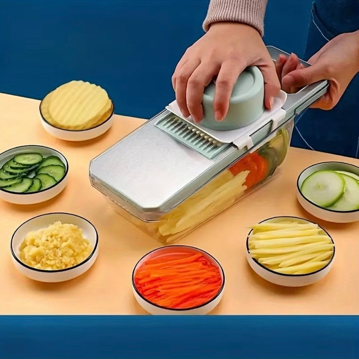 7-Piece Multifunctional Vegetable Slicer & Grater Set
