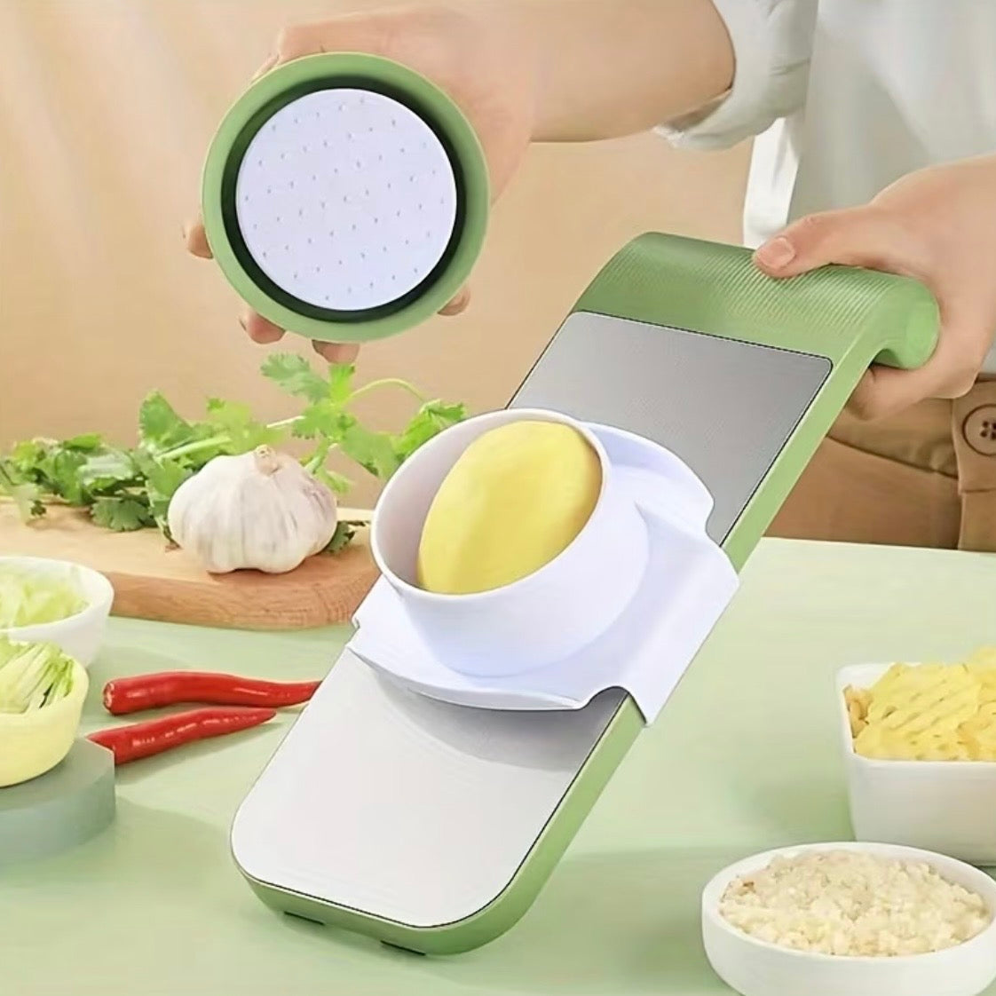 7-Piece Multifunctional Vegetable Slicer & Grater Set