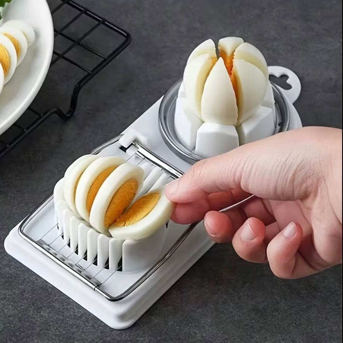 Multifunctional Egg Slicer